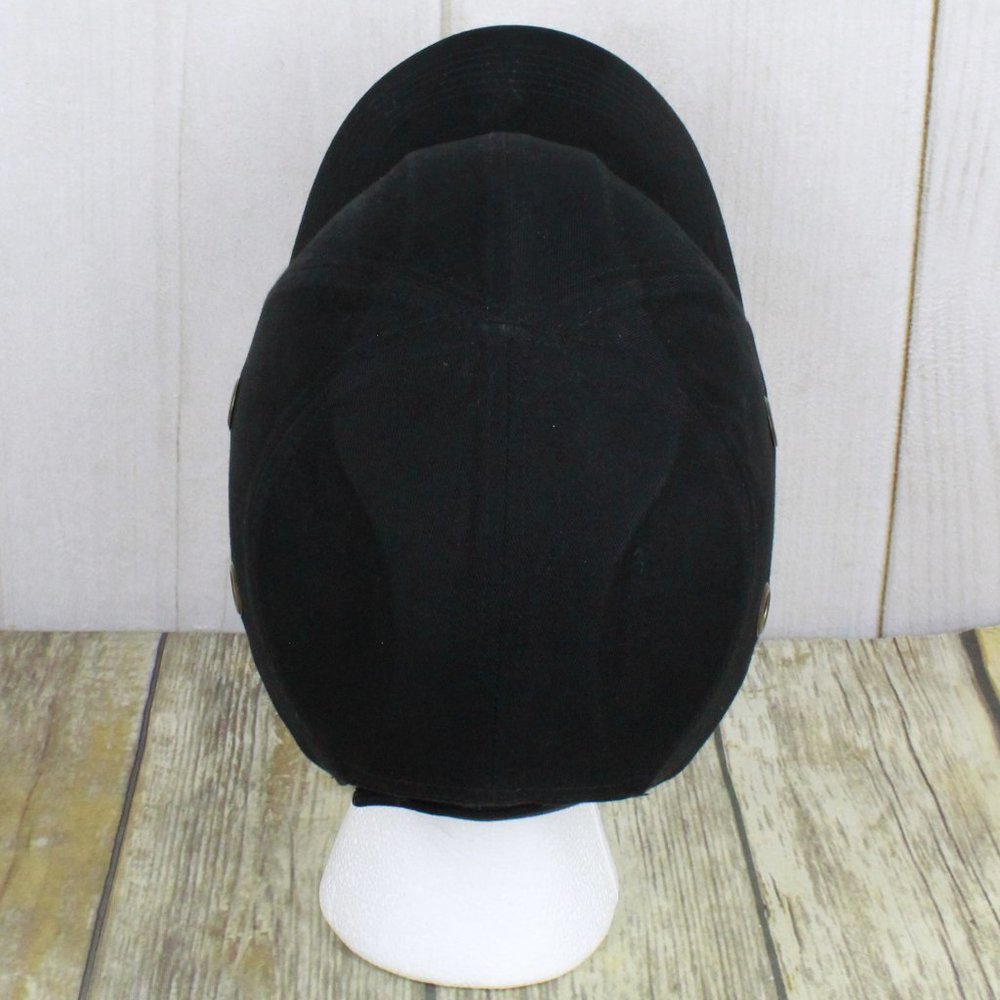 Condor Black Cotton Hook and Loop Vented Bump Cap Baseball Style - Picture 6 of 10